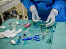 Nástroje k endotracheální intubaci pacienta s covid-19.  22.10.2020