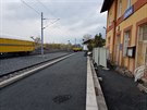 Vvoj rekonstrukce sti trati mezi Litvnovem a Loukou u Litvnova.