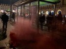 V Itálii se demonstrovalo proti opatením vlády, zasáhla policie