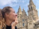Eva ereáková po 11 dnech doputovala pky do Santiaga de Compostela ve...