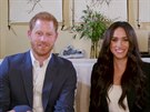 Princ Harry a vévodkyn Meghan bhem videohovoru Time100 (20. íjna 2020)