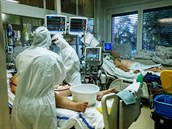 Covid oddělení v Krajské nemocnice Tomáše Bati ve Zlíně