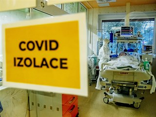 Covid oddělení v Krajské nemocnice Tomáše Bati ve Zlíně