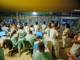 Covid oddělení v Krajské nemocnice Tomáše Bati ve Zlíně