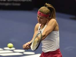 esk tenistka Karolna Muchov v utkn proti uaj ang z ny.