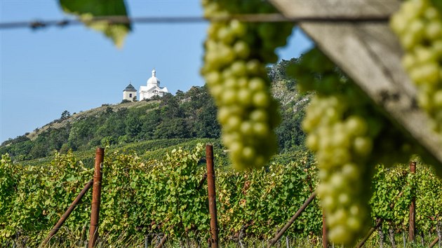 Pohled na Svat kopeek vMikulov