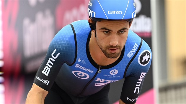 Victor Campenaerts na startu závìreèné èasovky letošního Gira
