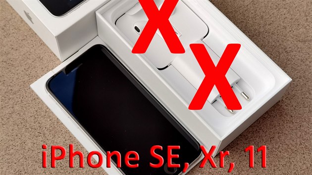 Apple odstranil nabjeku a sluchtka i z balen starch model iPhone 11, SE, Xr