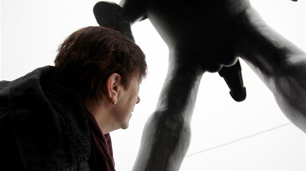 Socha Jota Lucemburskho na koni na Moravskm nmst v Brn