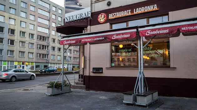 Restaurace Ladronka po rekonstrukci. (26. jna 2020)