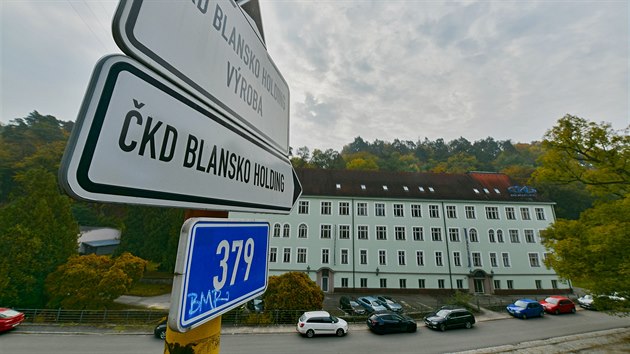 Budova ředitelství stávající společnosti vyrábějící turbíny ČKD Blansko Holding.