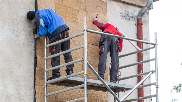 Hradec Krlov se na letiti pustil do zchrany ob budovatelsk mozaiky (23.10.2020).