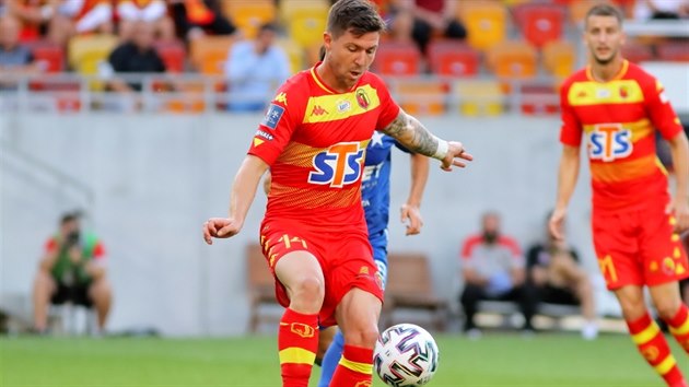 Tom Pikryl v dresu polskho tmu Jagiellonia Bialystok