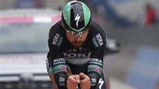 Peter Sagan na trati individuální �asovky, záv�re�né etapy Gira
