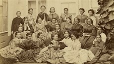 lenky Amerického klubu dam na snímku z 31. srpna 1871