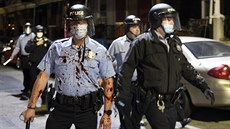 Protesty proti policejnímu násilí ve Filadelfii. (27. íjna 2020)
