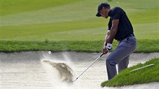 Tiger Woods v prvním kole turnaje Zozo Championship v kalifornském Thousand Oaks