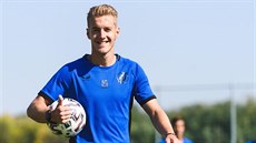 Jakub Pl�ek na tréninku klubu Puskás Akadémia