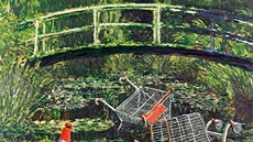Banksyho dílo Show me the Monet (Uka mi Moneta) se vydrailo za 7,6 milionu...