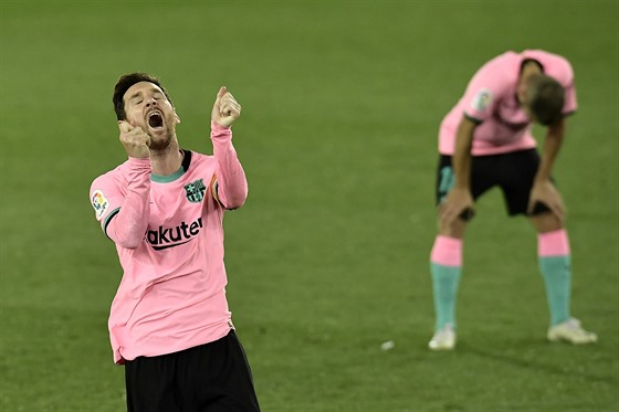 Lionel Messi z Barcelony bhem zápasu s Alavésem.