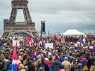 Demonstrace na podporu Armén v konfliktu o Náhorní Karabach ve Francii (25....