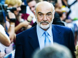 Sean Connery na evropské premié�e Ligy výjime�ných v Praze (12. srpna 2003).