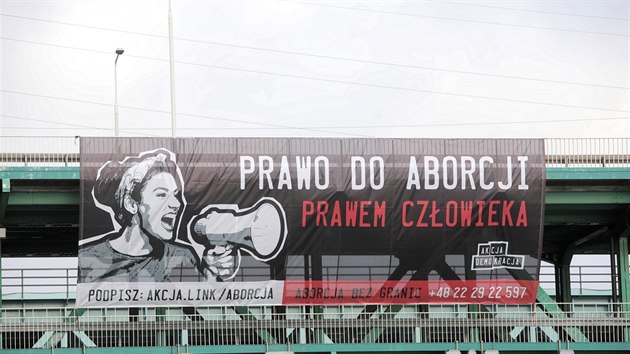 Polky a Polci protestuj proti zpsovn potrat. Snmek pochz z Varavy....