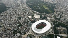 Hlavní stadion pro OH v Tokiu. 