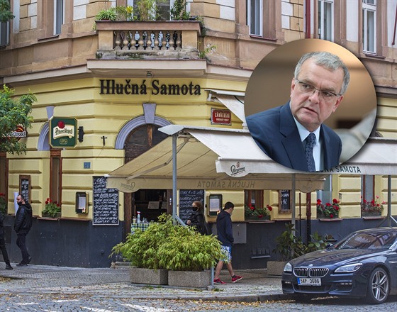 Restaurace Hluná samota v Záhebské ulice na Praha 2.