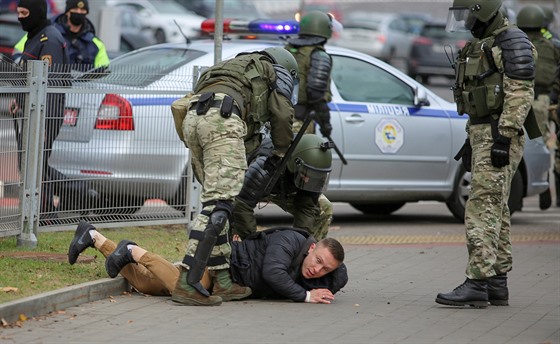 V bloruském Minsku se opt protestovalo proti reimu prezidenta Alexandra...