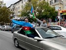 Ázerbájdánci oslavují dobytí strategického msta ua v Náhorním Karabachu (8....