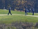 Donald Trump hrál krátce po vyhláení výsledk golf ve svém resortu Trump...