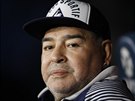 Diego Maradona jako trenér argentinského celku Gimnasia y Esgrima