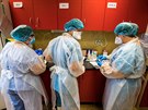 P��e o pacienty s onemocn�n�m covid-19 na JIP plicn� kliniky Fakultn� nemocnice...