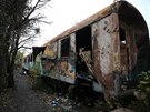 V are�lu M�stsk�ho vlakov� n�dra�� v Brn� vyho�el star� odstaven� vagon...