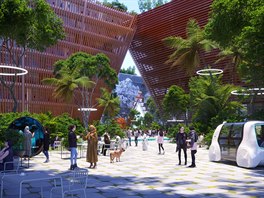 Na tech umlých ostrovech by mlo vyrst ekologické msto s futuristickou...