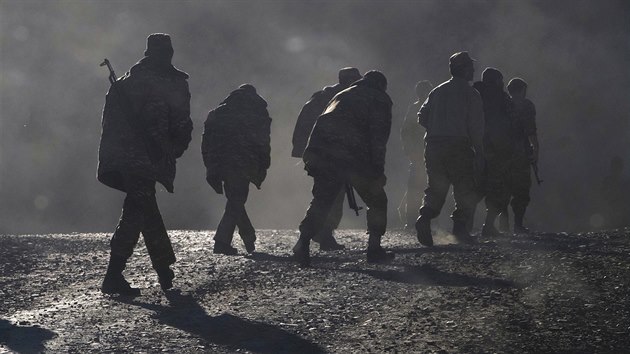 Armnt vojci v Nhornm Karabachu (8. listopadu 2020)