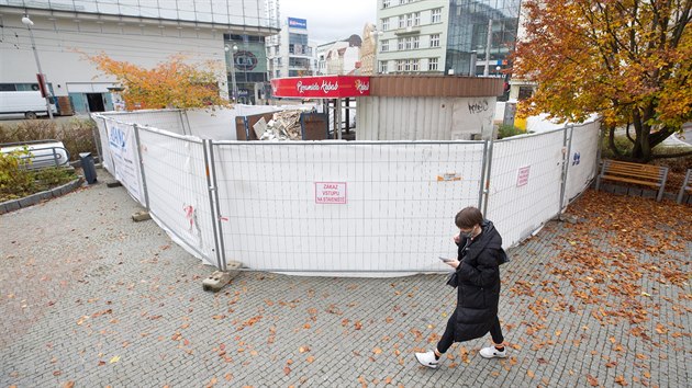 Zaala demolice kruhov trafiky v Liberci.