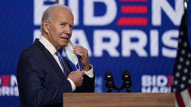 Demokratick kandidt na prezidenta USA Joe Biden. (6. listopadu 2020)