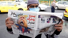 Íránský deník Sobhe Nou reagoval na prohru amerického prezidenta Donalda Trumpa...