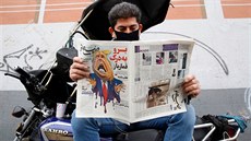 Íránský deník Sobhe Nou reagoval na prohru amerického prezidenta Donalda Trumpa...