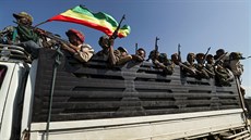 lenové etiopských milicí míí na misi nedaleko neklidného regionu Tigraj. (9....