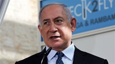 Izraelský premiér Benjamin Netanyahu navtívil odbavovací systém respektující...