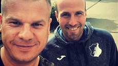 Radek piláek (vlevo) s trenérem bundesligového Hoffenheimu Sebastianem...
