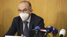 Ministr zdravotnictví Jan Blatný na tiskové konferenci ministerstva...