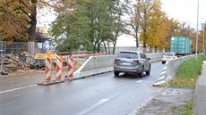 Kv�li oprav� je provoz po silnici I/35 veden jen jedním jízdním pruhem.