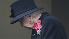 Královna Alžběta II. během Dne vzpomínek, který připomíná konec první světové...