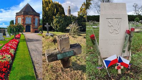 307 eskoslovenských válených hrob v Británii.  Nkteré zapomenuté a...