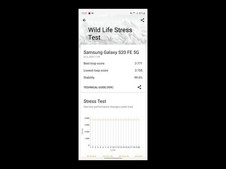 Testy vkonu smartphonu Samsung Galaxy S20 FE 5G s procesorem Snapdragon