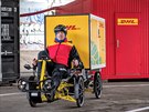Cyklodepo pro rozvoz zsilek do centra Prahy na Florenci